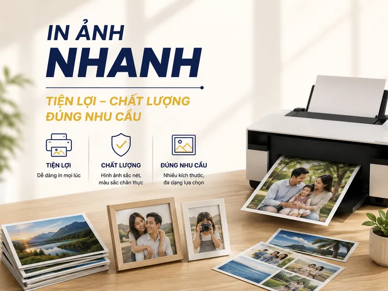 In Ảnh Nhanh Lấy Ngay: Tiện Lợi, Chất Lượng, Đúng Nhu Cầu