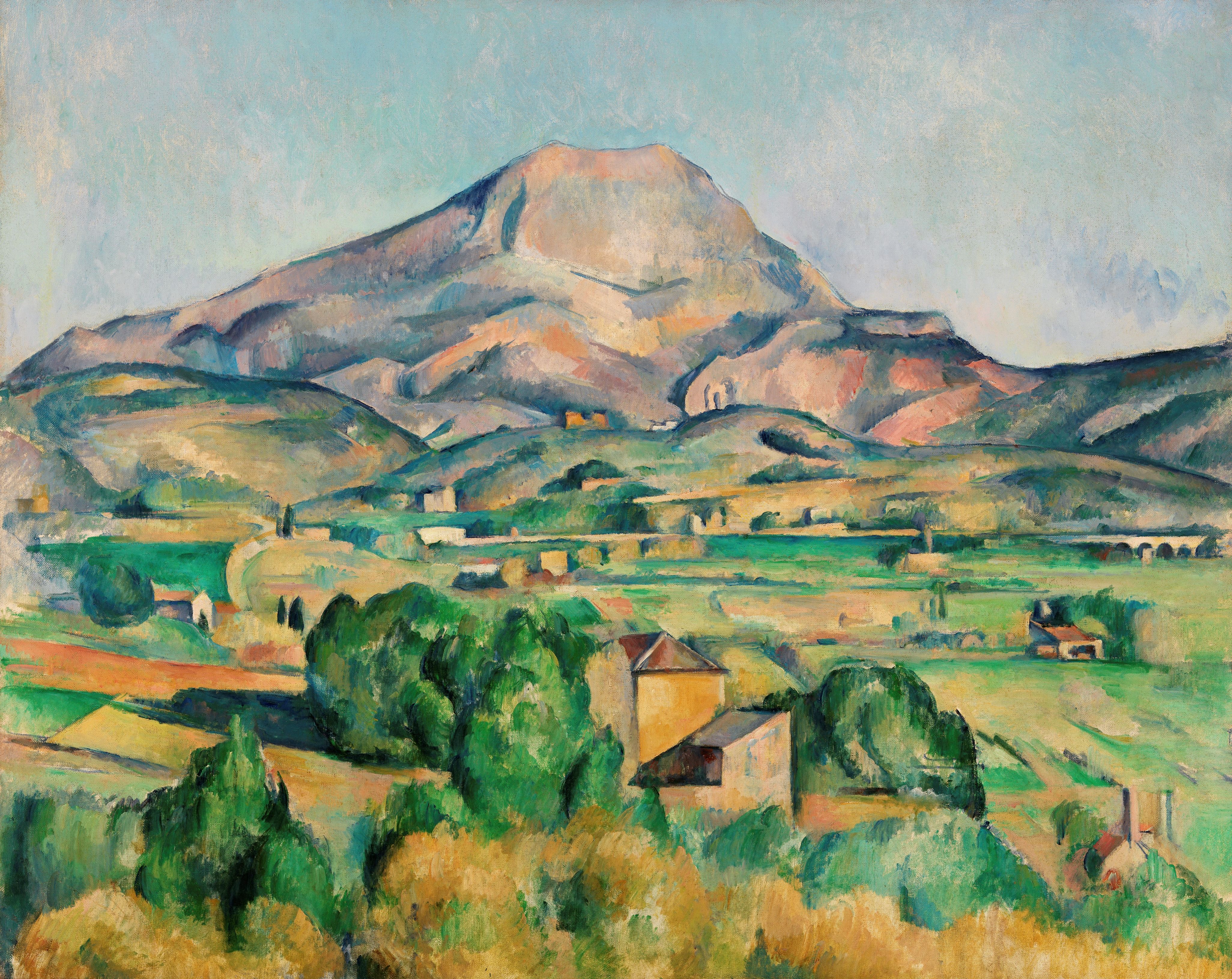 Tranh canvas Phong cảnh núi ở Sainte- Victorie