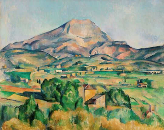 Tranh canvas Phong cảnh núi ở Sainte- Victorie
