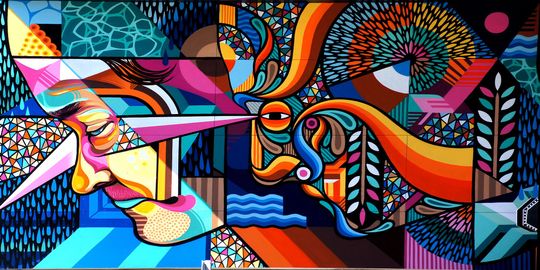 Tranh Canvas Trừu Tượng Sự Đau Buồn