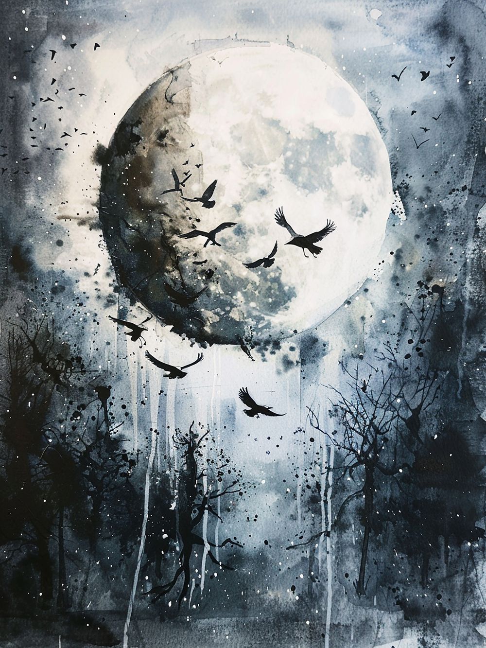  Tranh canvas thiên nhiên dưới bóng đêm
