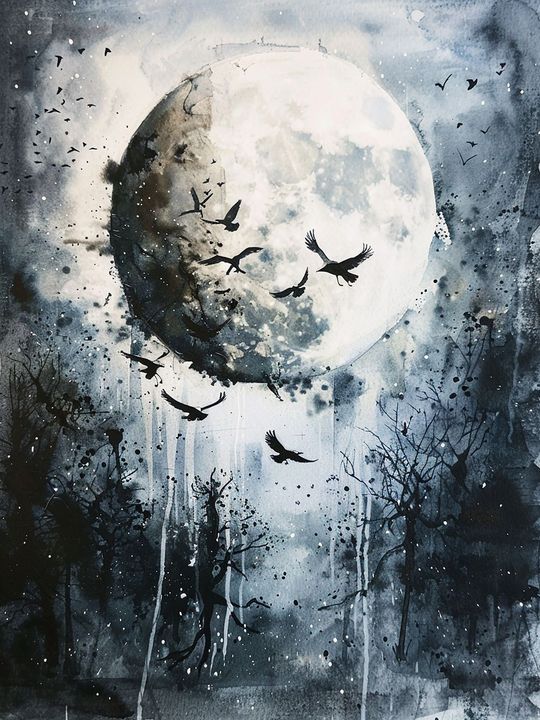  Tranh canvas thiên nhiên dưới bóng đêm