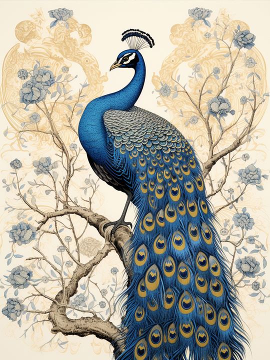 Tranh Canvas Phong Thủy Công Kiêu Hãnh