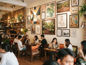Các Mẫu Tranh Trang Trí Quán Cafe Đẹp Và Ấn Tượng