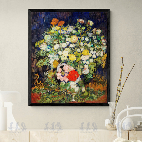 Tranh Canvas Van Gogh Bouquet Of Flowers In A Vase (1890)
