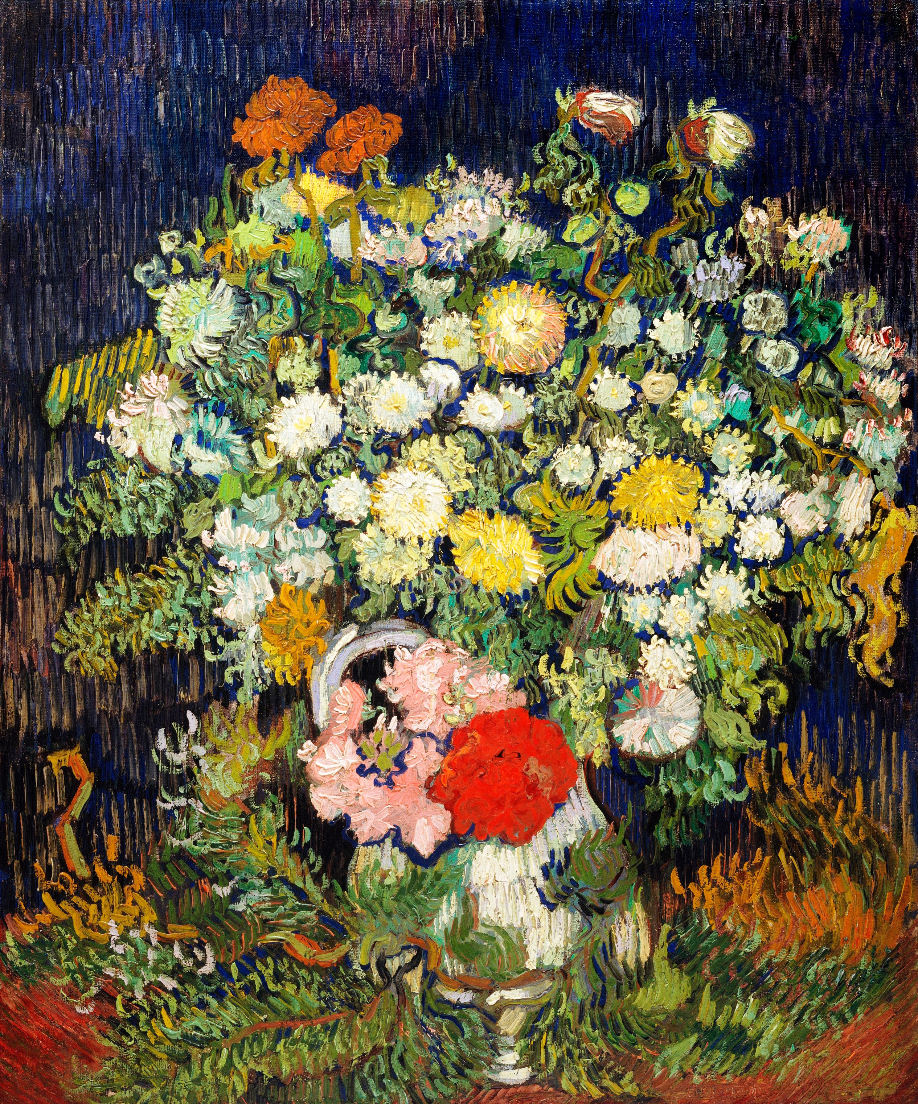 Tranh Canvas Van Gogh Bouquet Of Flowers In A Vase (1890)