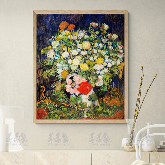 Tranh Canvas Van Gogh Bouquet Of Flowers In A Vase (1890)