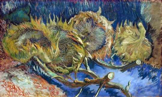Tranh Canvas Van Gogh Four Withered Sunflowers (1887)