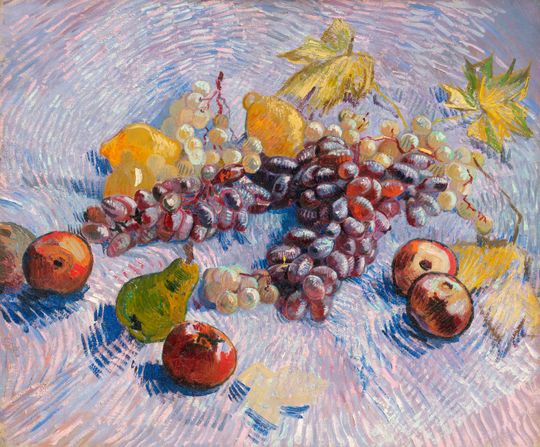 Tranh Canvas Van Gogh Grapes, Lemons, Pears, and Apples (1887)