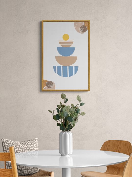 Tranh canvas boho trừu tượng 3