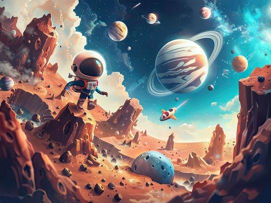 Tranh canvas vũ trụ vô tận 3
