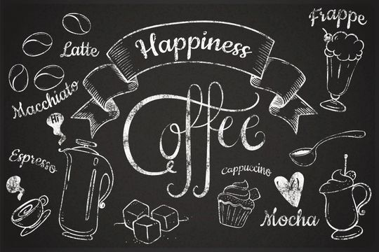Tranh canvas trang trí quán cafe cách điệu