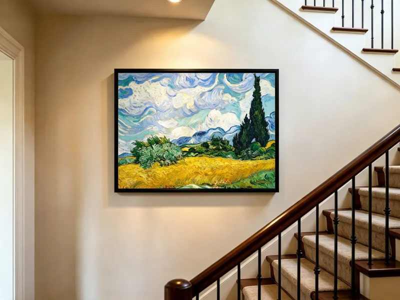 Tranh Canvas Treo Cầu Thang: Cách Chọn Và Bố Trí Đúng