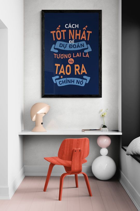 Tranh canvas động lực Tương lai phụ thuộc vào bản thân