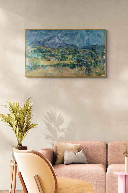 Tranh canvas phong cảnh sau ngọn núi