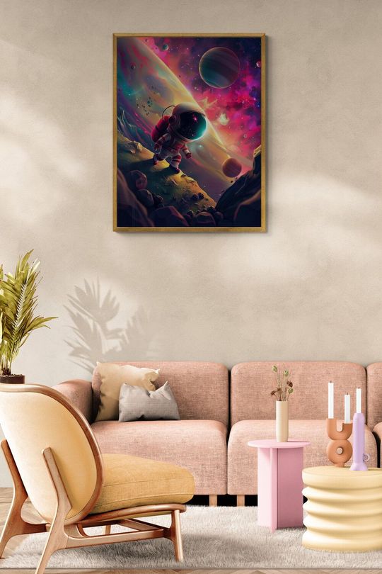 Tranh canvas vũ trụ chinh phục vô tận