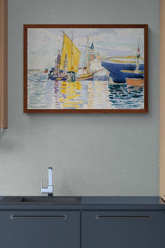 Tranh canvas phong cảnh biển đảo ở Venice