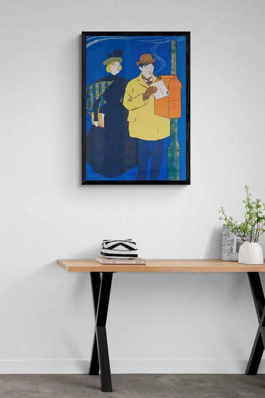 Tranh Canvas Người Đàn Ông Và Phụ Nữ Gửi Thư
