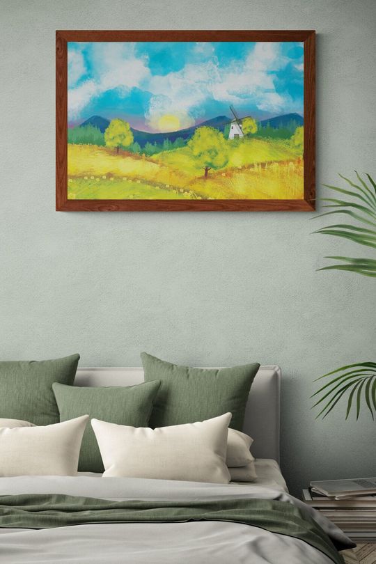 Tranh canvas thiên nhiên dưới ánh mặt trời