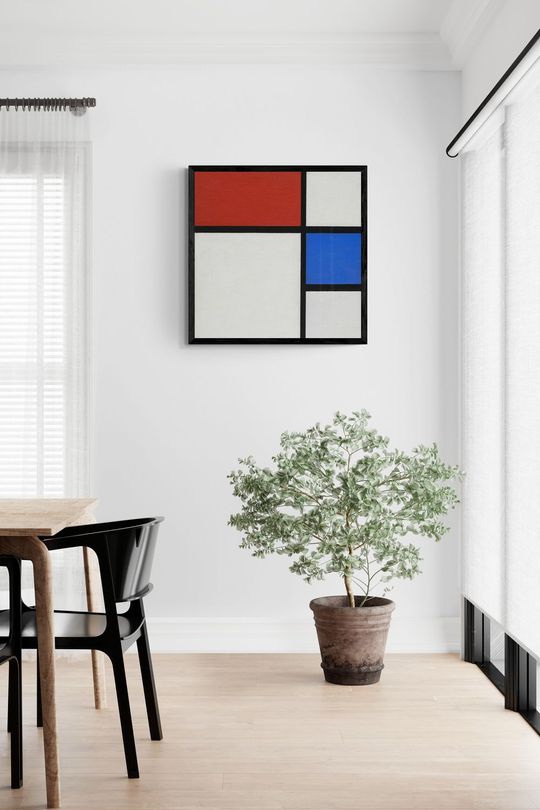 Tranh Canvas Trừu Tượng Tổng Hợp Ô Màu Sắc 15