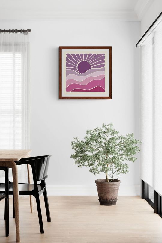 Tranh Canvas Trừu Tượng Ánh Sáng Mặt Trời