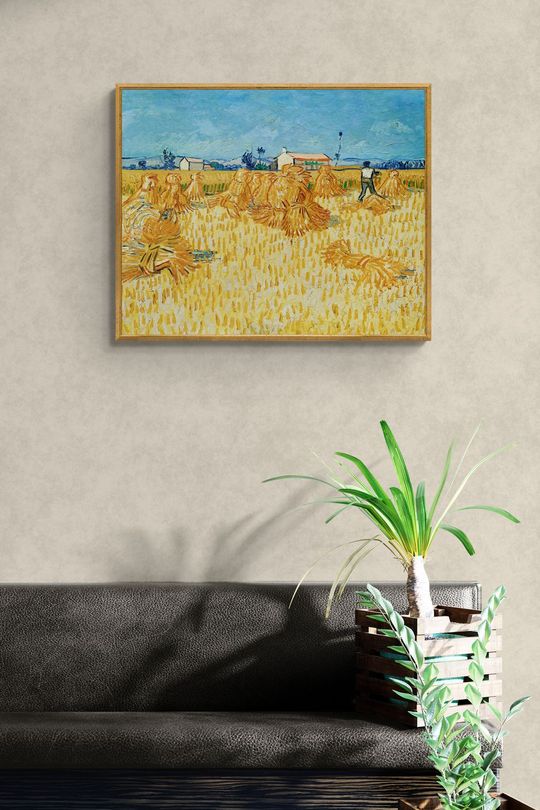 Tranh Canvas Phong Cảnh Ernte in der Provence