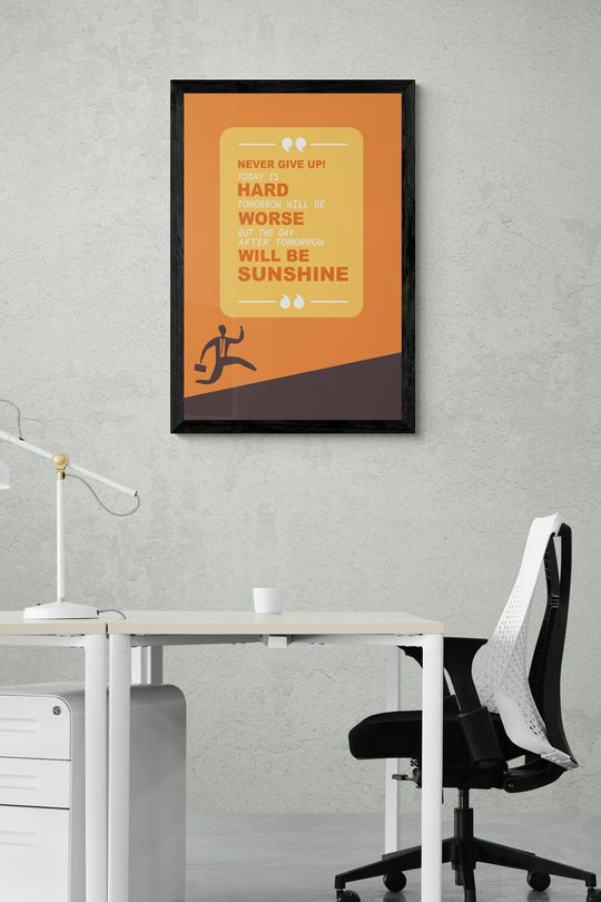 Tranh canvas động lực Không bỏ cuộc