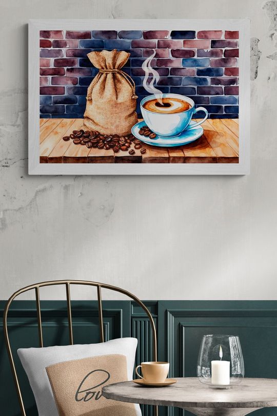 Tranh canvas trang trí quán cafe vị ban mê 2