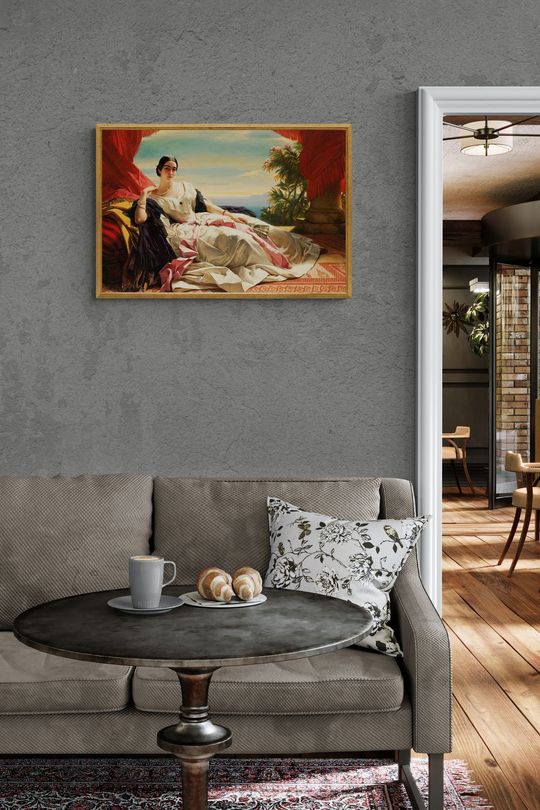 Tranh canvas Thiếu nữ Chân Dung Leonilla