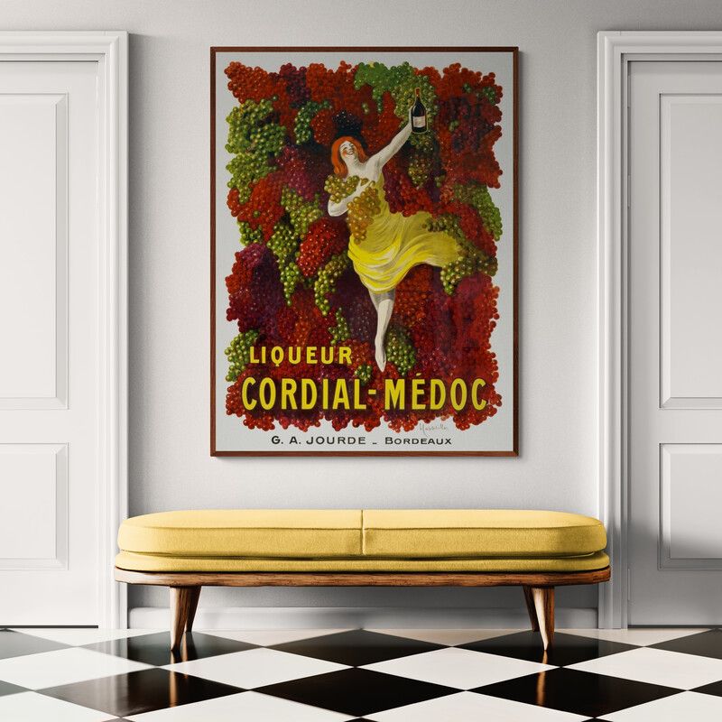 Tranh canvas Liquer Cordial-Médoc, G. A. Jourde - Bordeaux (1907)