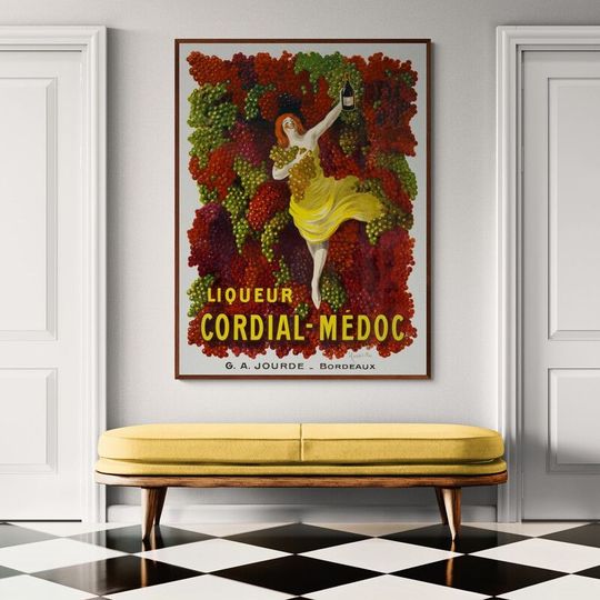 Tranh canvas Liquer Cordial-Médoc, G. A. Jourde - Bordeaux (1907)