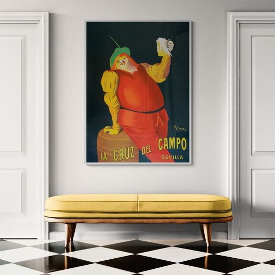 Tranh canvas La Cruz del Campo beers (1906) by Leonetto Cappiello.