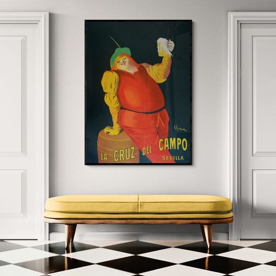Tranh canvas La Cruz del Campo beers (1906) by Leonetto Cappiello.
