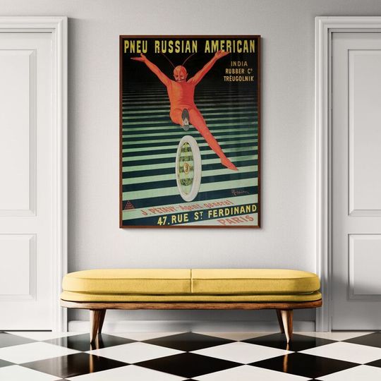 Tranh canvas Russian American Tire (1906) by Leonetto Cappiello