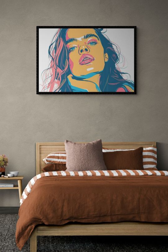 Tranh canvas thiếu nữ gợi cảm