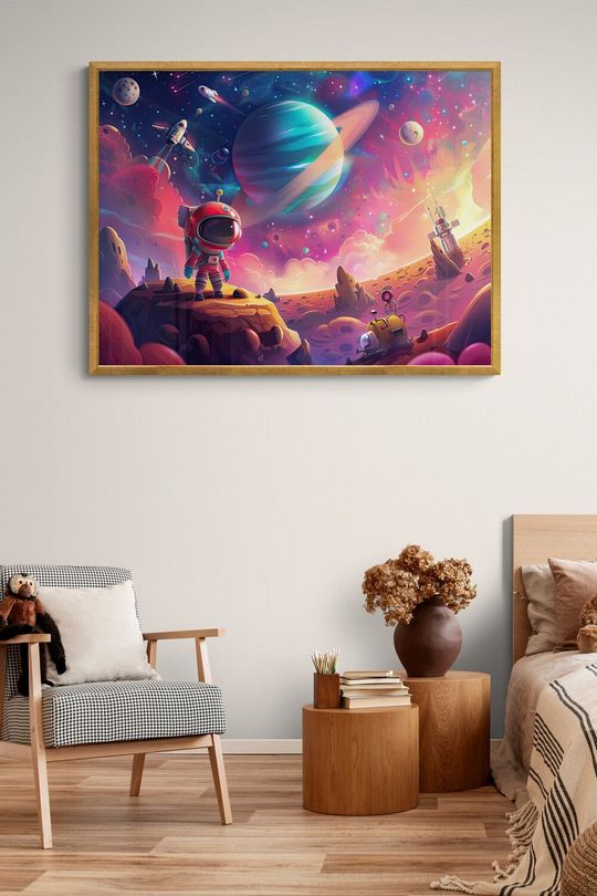 Tranh canvas vũ trụ huyền diệu