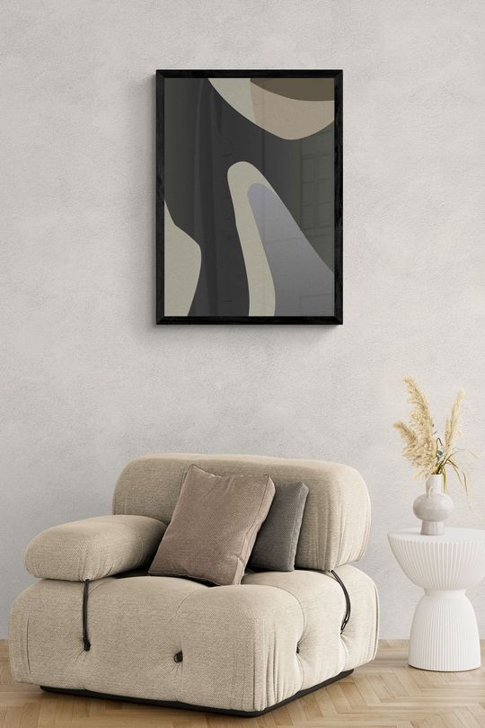 Tranh canvas trừu tượng tối giản 1