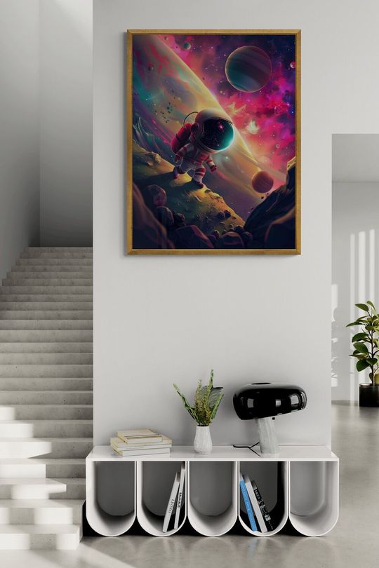 Tranh canvas vũ trụ chinh phục vô tận