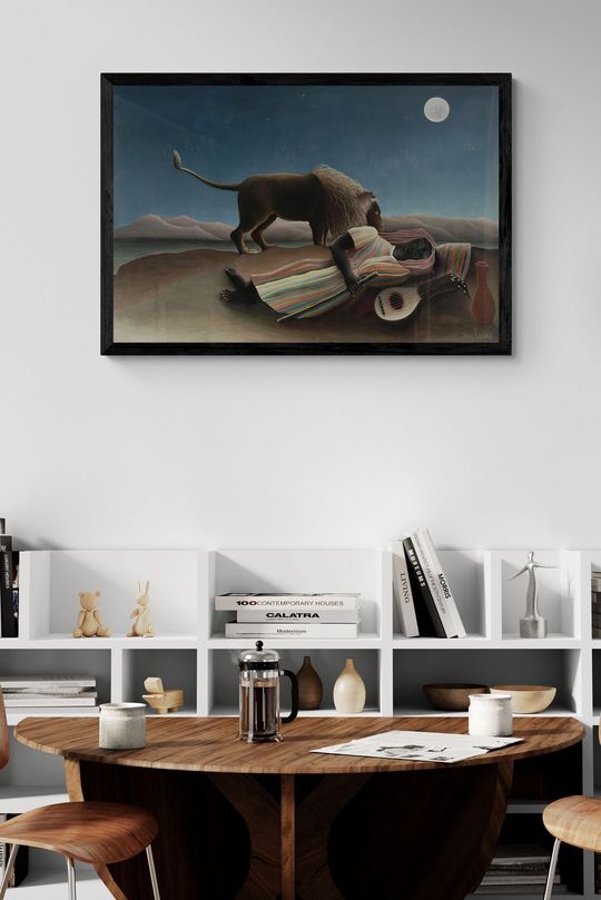 Tranh Canvas Phong Cảnh Người Gypsy Đang Ngủ