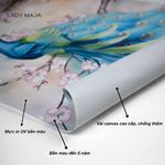 Tranh Canvas Trừu Tượng Tổng Hợp Ô Màu Sắc 18