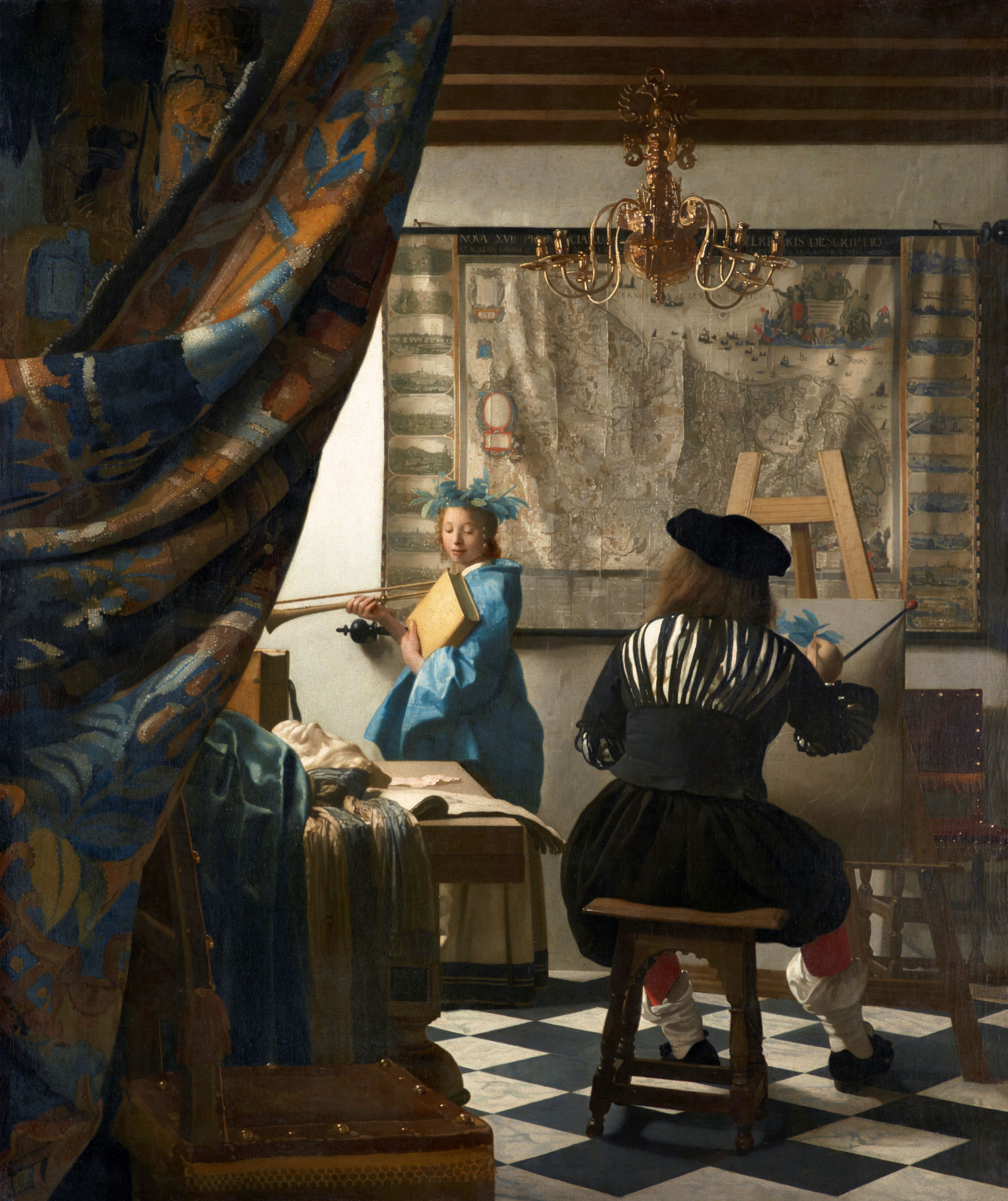 Tranh Canvas Cổ Điển The Allegory of Painting