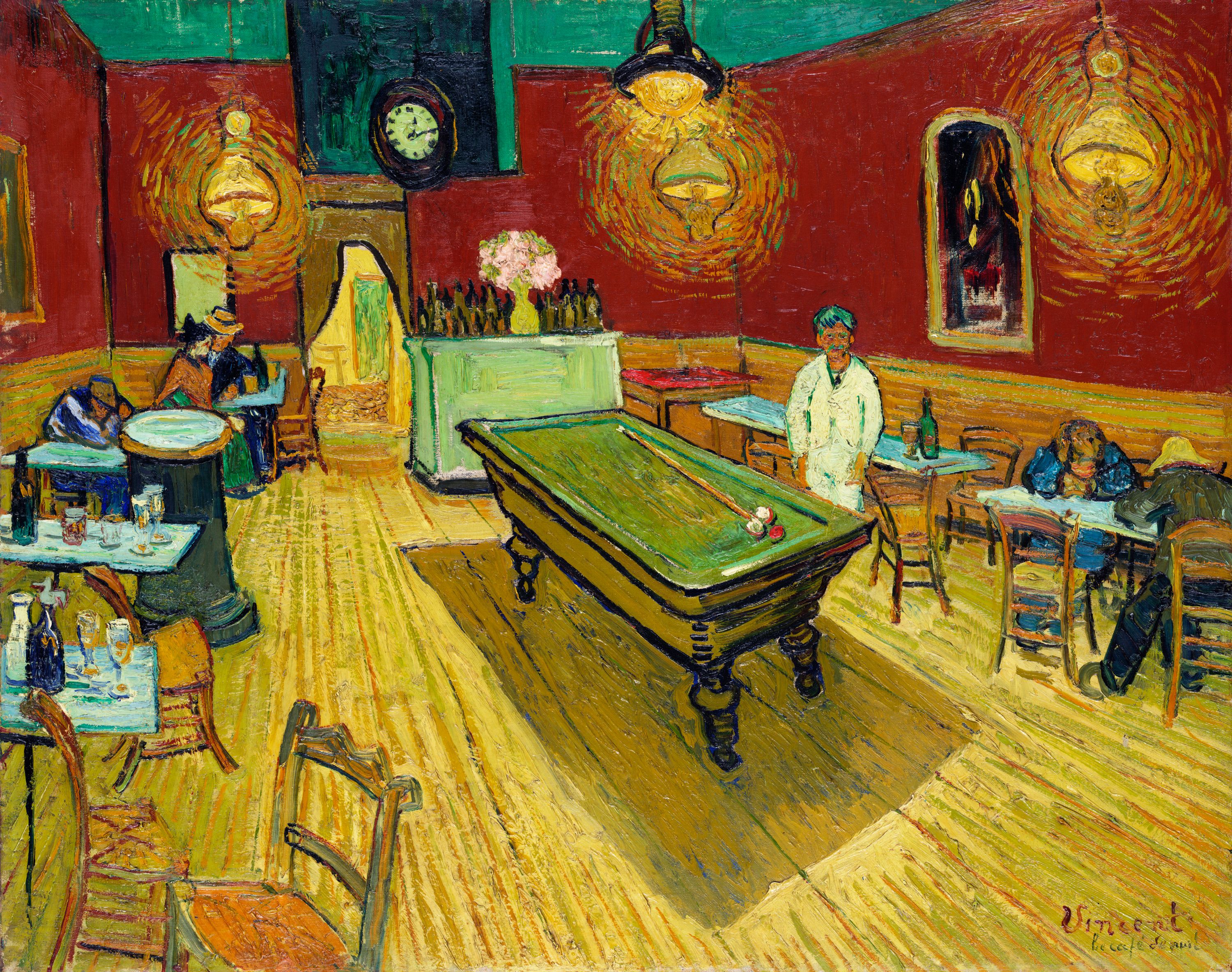 Tranh Canvas Danh Họa Van Gogh The Night Café 1888 