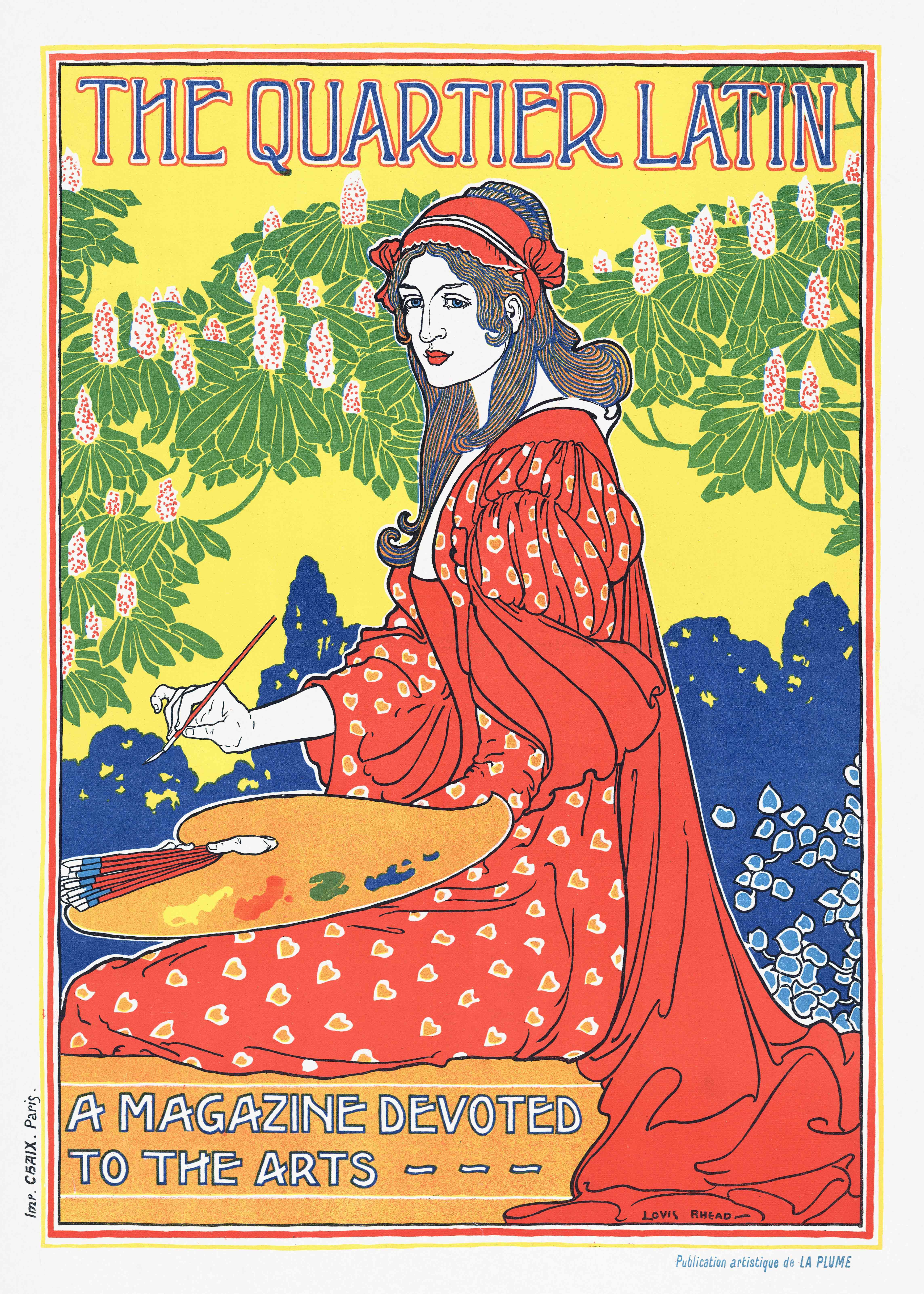 Tranh canvas Poster Tạp chí nghệ thuật 
