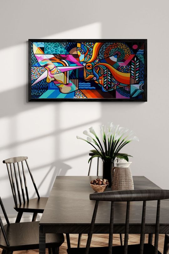 Tranh Canvas Trừu Tượng Sự Đau Buồn