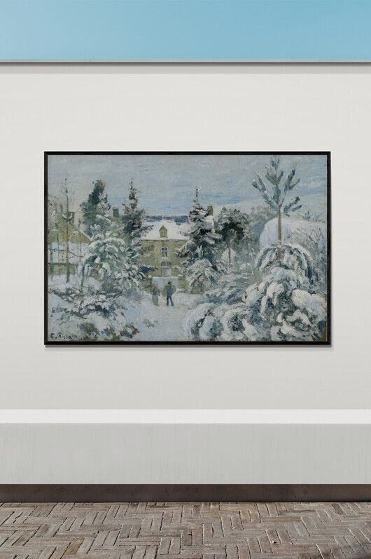 Tranh canvas Piette's House at Montfoucault (1874) by Camille Pissarro