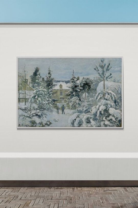 Tranh canvas Piette's House at Montfoucault (1874) by Camille Pissarro