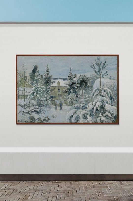Tranh canvas Piette's House at Montfoucault (1874) by Camille Pissarro