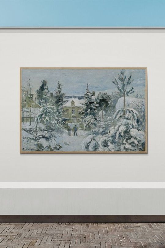 Tranh canvas Piette's House at Montfoucault (1874) by Camille Pissarro