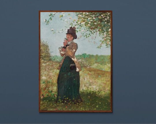 Tranh canvas The Yellow Jacket (1879) by Winslow Homer