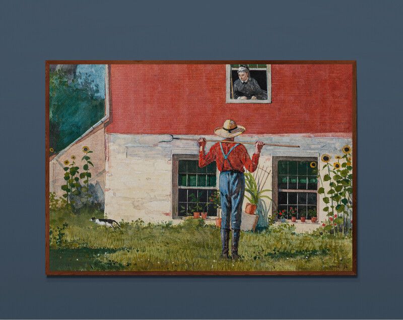 Tranh canvas In the Garden (1874) by Winslow Homer
